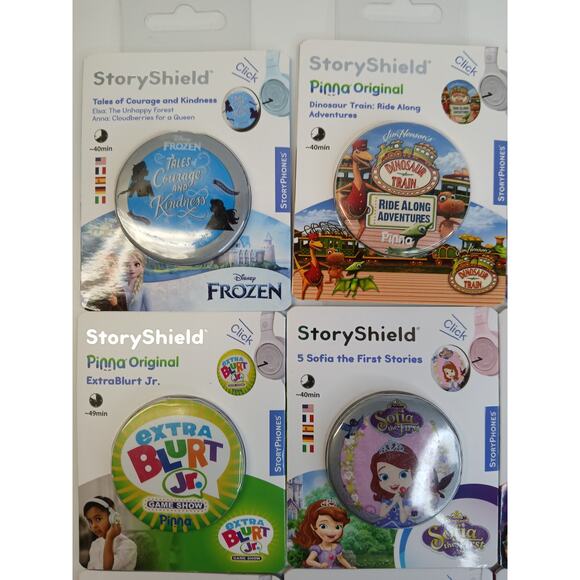 StoryPhones 9 PACK NEW Story Shields Disc Disney Headphones Storytelling SEALED - Picture 2 of 10